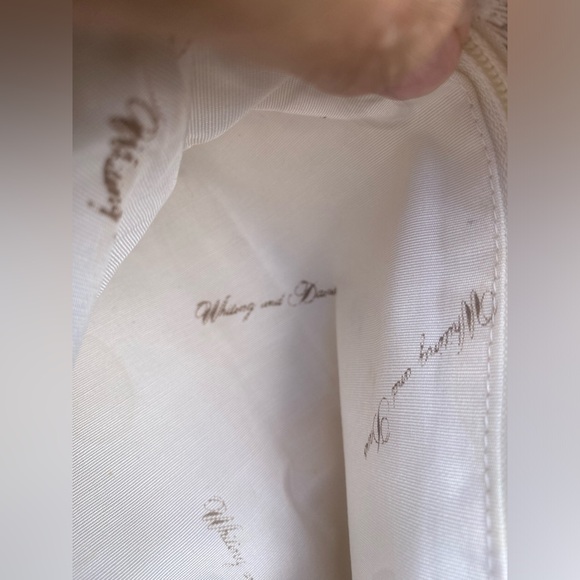 Whiting & Davis White Metallic Mesh Clutch Bag - Picture 2 of 5